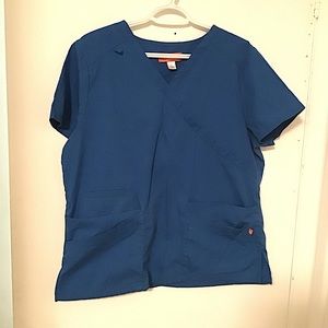 ORANGE STANDARD Blue Work Scrubs- L